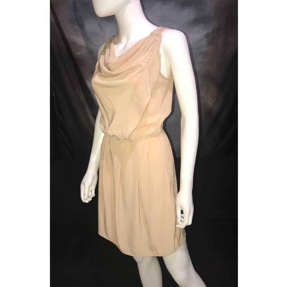 Gap Lightweight Tan/Beige Draping Mini Dress
